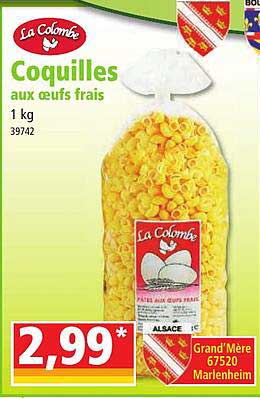 coquilles aux oeufs frais la colombe