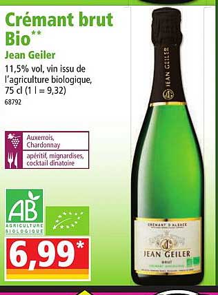 crémant brut bio jean geiler