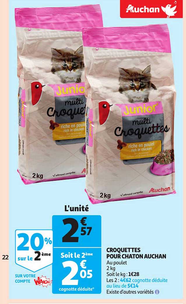 Croquettes Pour Chaton Auchan
