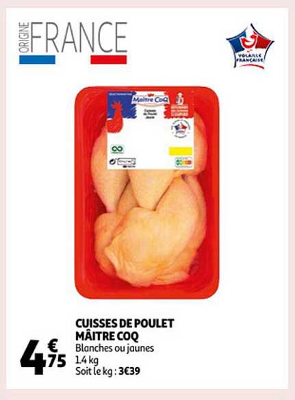 cuisses de poulet maître coq