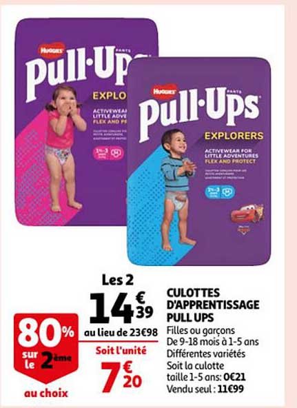 culottes d'apprentissage pull ups