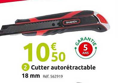 cutter autorétractable 18 mm  inventiv