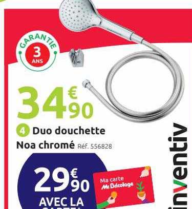 Duo Douchette Noa Chromé