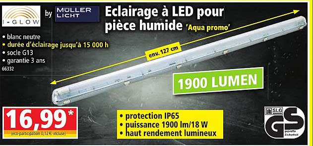 éclairage à led pour pièce humide "aqua promo" i-glow