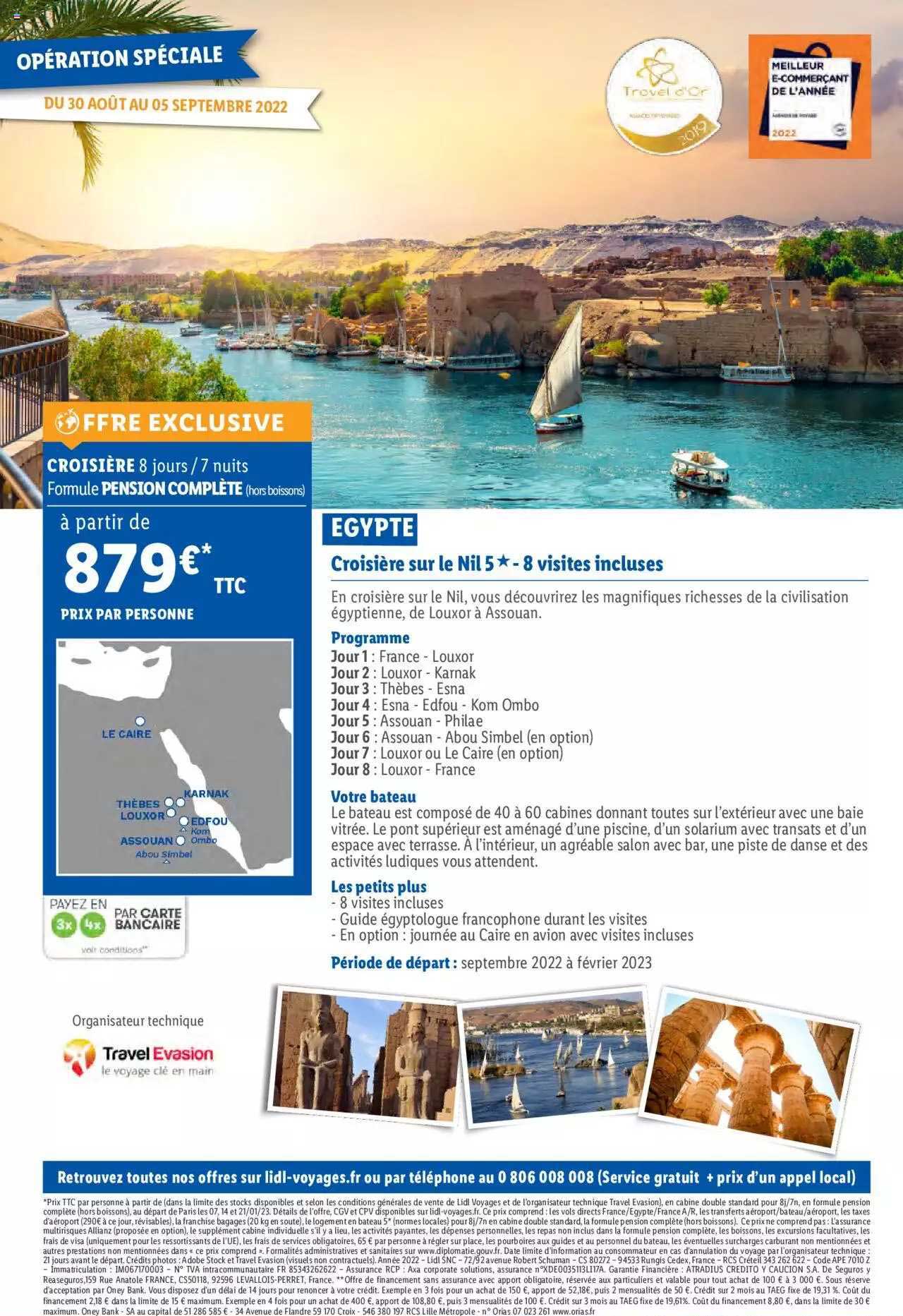 egypte croisière sur le nil 5* - 8 visites incluses