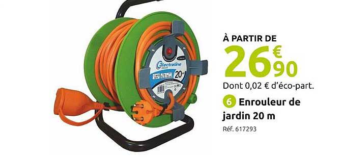 enrouleur de jardin 20 m electraline