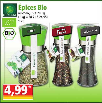 épices bio bio sonne