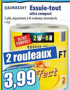 essuie-tout ultra compact daunasoft