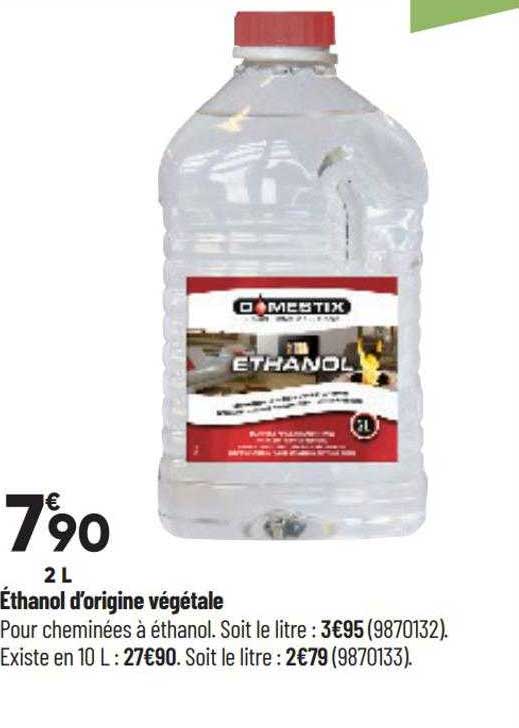 éthanol d'origine végétale