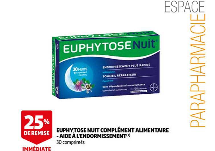 euphytose nuit complément alimentaire - aide à l'endormissement