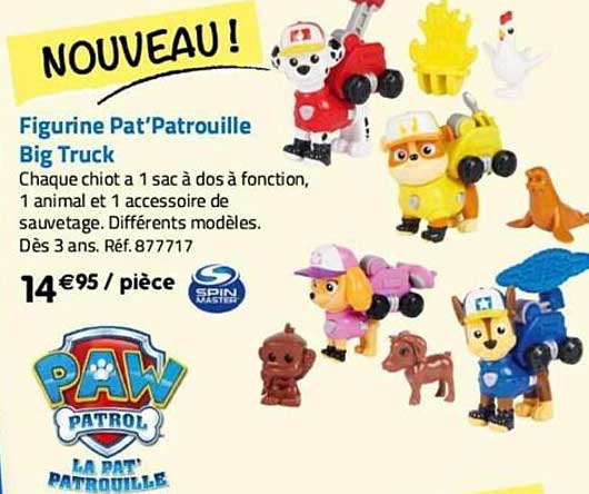 figurine pat'patrouille big truck