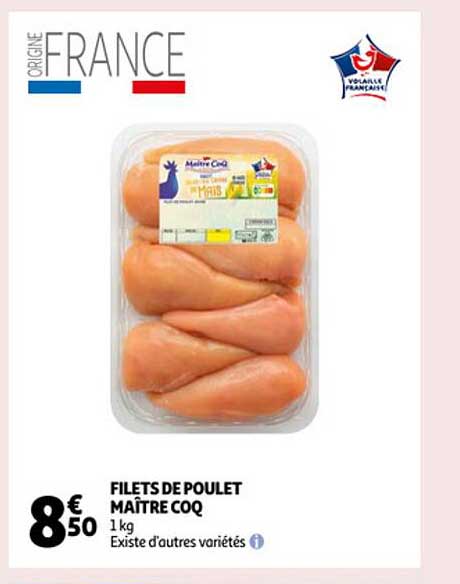 filets de poulet maître coq