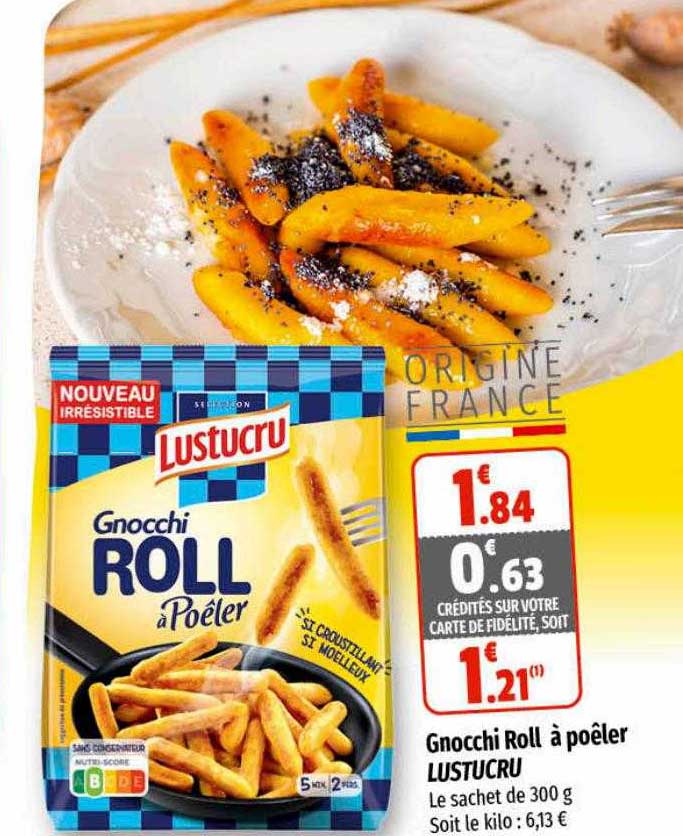 gnocchi roll à poêler lustucru