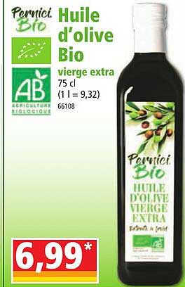 Huile D'olive Bio Vierge Extra Pernici Bio
