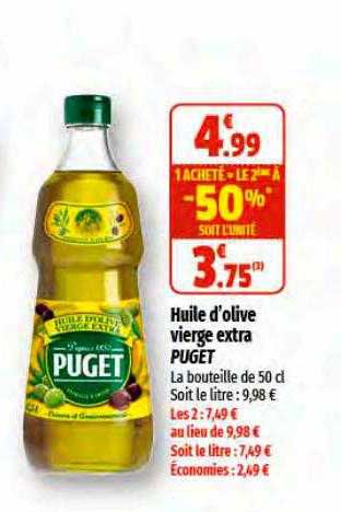 Huile D'olive Vierge Extra Puget