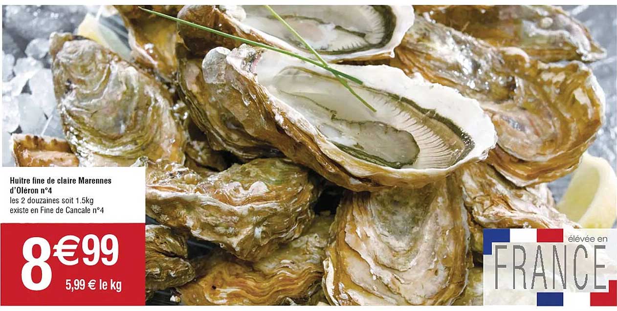 huitre fine de claire marennes d'oléron n°4