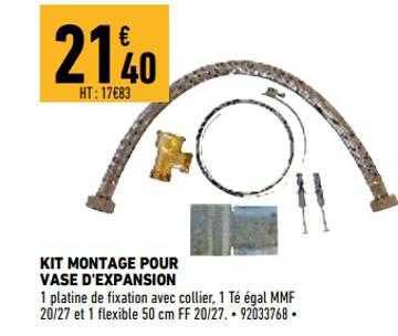 kit montage pour vase d'expansion