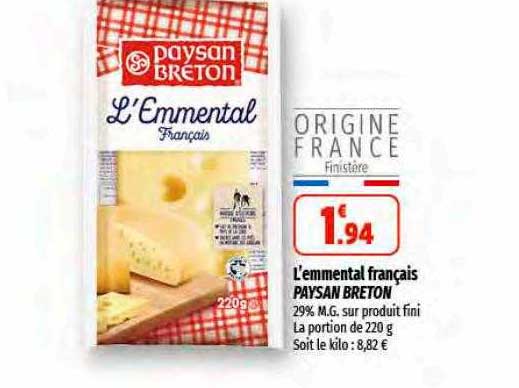 l'emmental français paysan breton