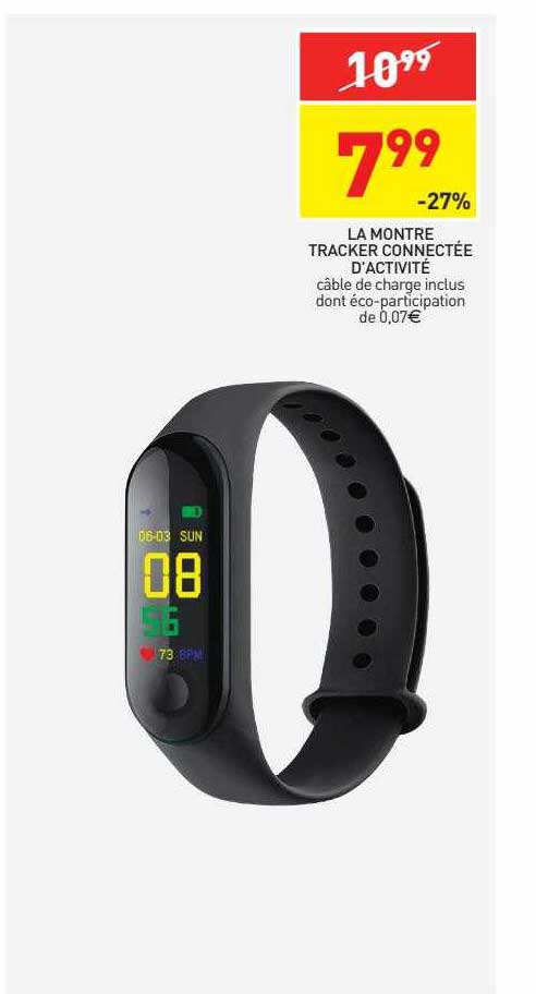 la montre tracker connectée d'activité