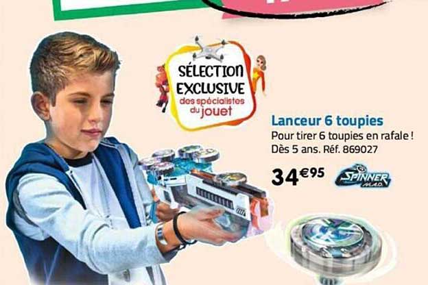 lanceur 6 toupies spinner mad