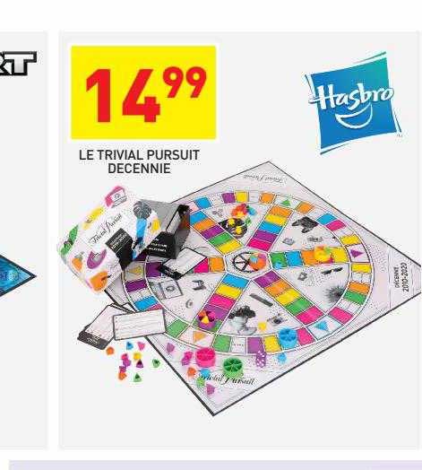 le trivial pursuit decennie hasbro