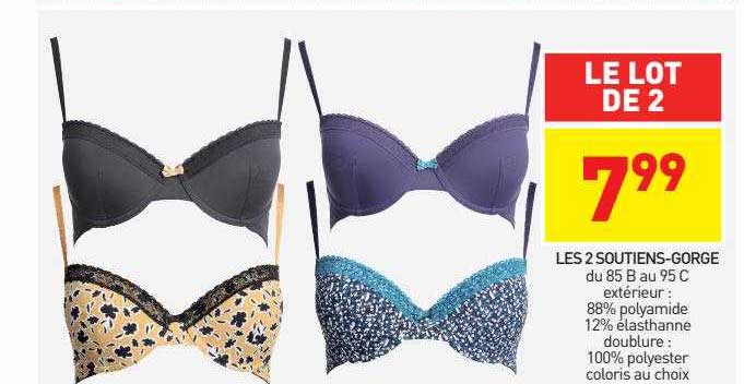 les 2 soutiens-gorge