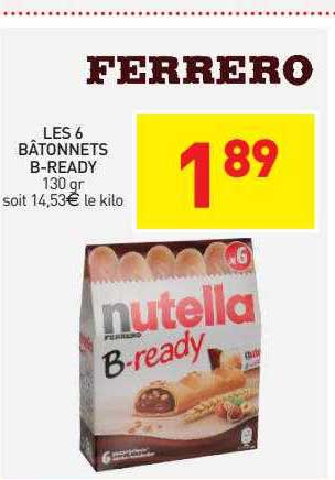 les 6 bâtonnets b-ready