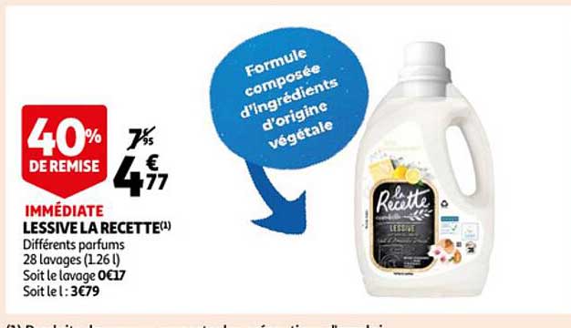 Lessive La Recette