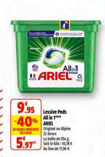 lessive pods all in 1 ariel