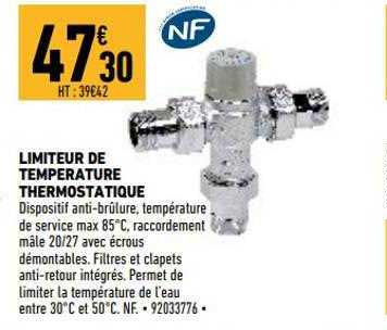 limiteur de température thermostatique