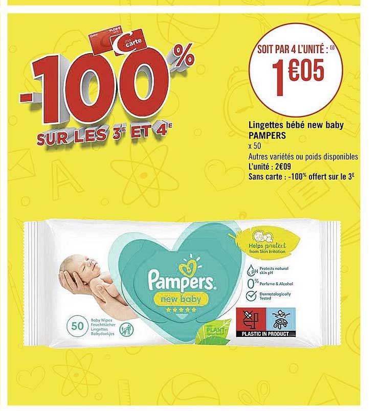 lingettes bébé new baby pampers