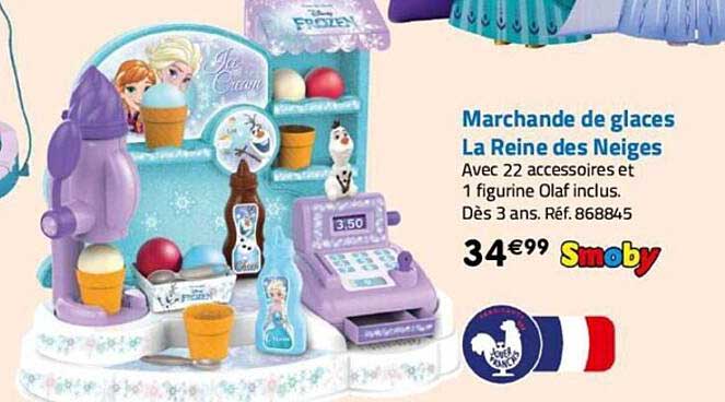 marchande de glaces la reine des neiges