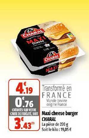 Maxi Cheese Burger Charal