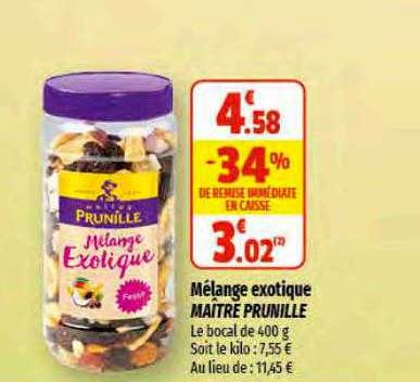 Mélange Exotique Maître Prunille