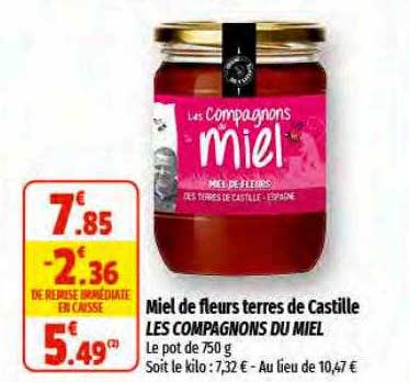 miel de fleurs terres de castille les compagnons du miel