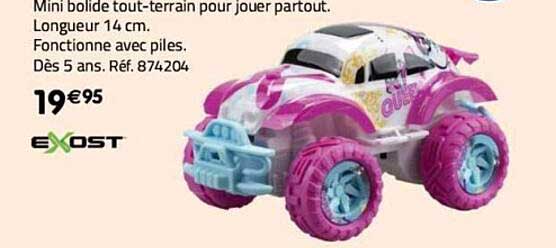 mini bolide tout-terrain pour jouer partout exost