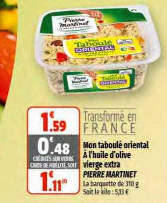 mon taboulé oriental à l'huile d'olive vierge extra pierre martinet