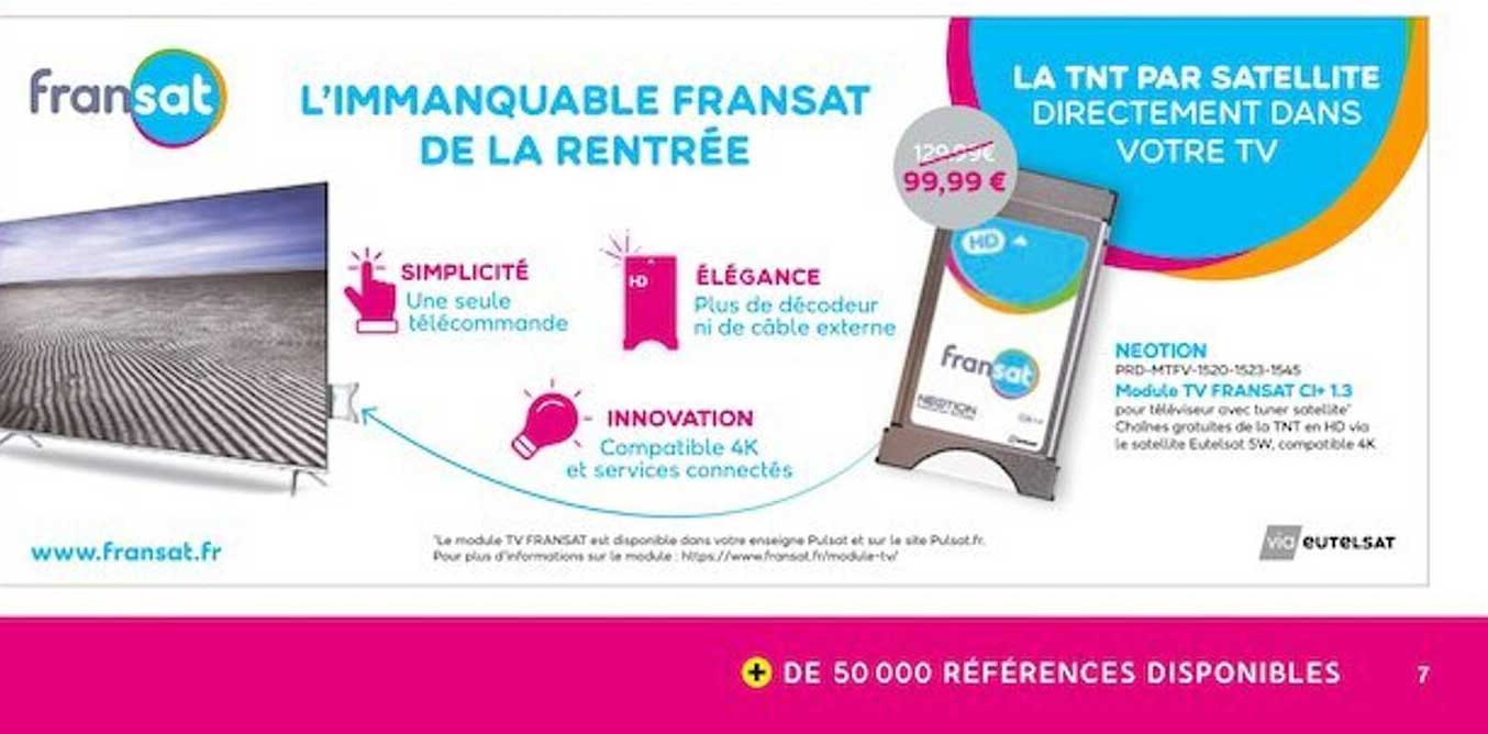 neotion module tv fransat ci+ 1.3