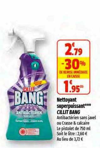 nettoyant superpuissant cillit bang