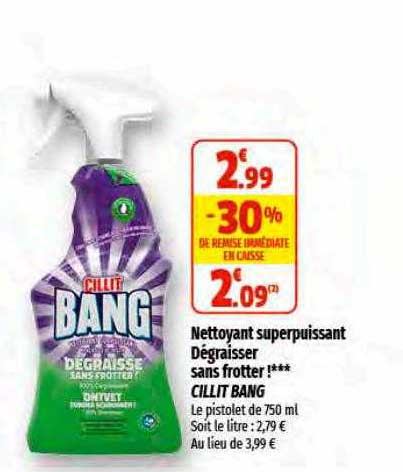 nettoyant superpuissant dégraisser cillit bang
