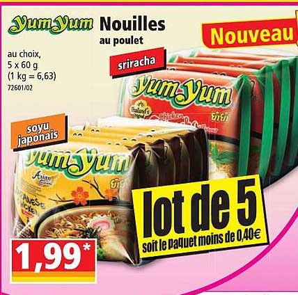 nouilles au poulet yum yum