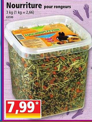 nourriture pour rongeurs