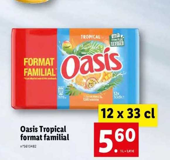 Oasis Tropical Format Familial