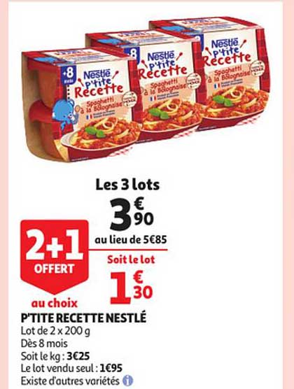 p'tite recette nestlé