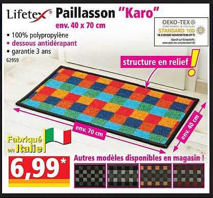 paillasson "karo" lifetex