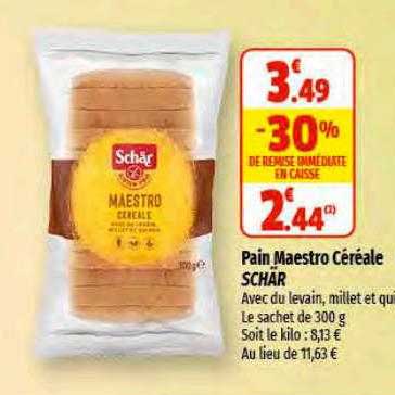 pain maestro céréale schär
