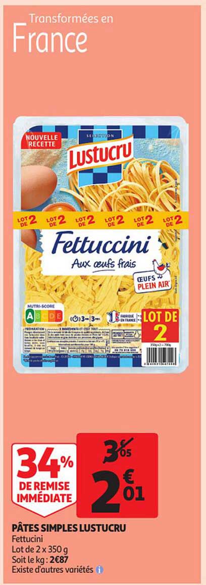 Pâtes Simples Lustucru