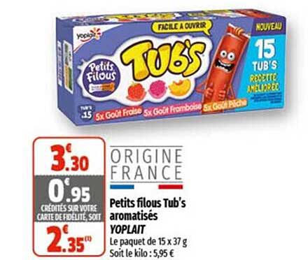 Petits Filous Tub's Aromatisés Yoplait