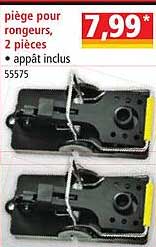 piège pour rongeurs, 2 pièces