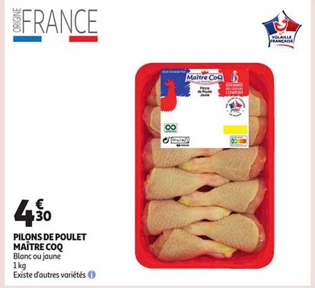 pilons de poulet mâitre coq